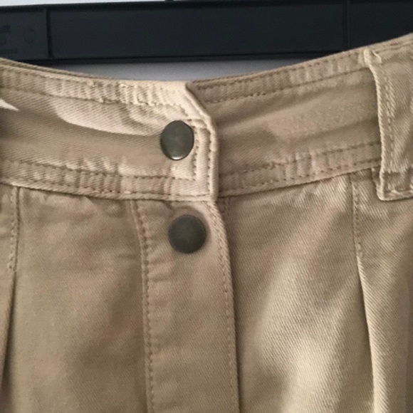 Sezane Clarina Skirt in Safari Beige Size 36 FR Cotton Button Up Midi Skirt - Picture 4 of 16